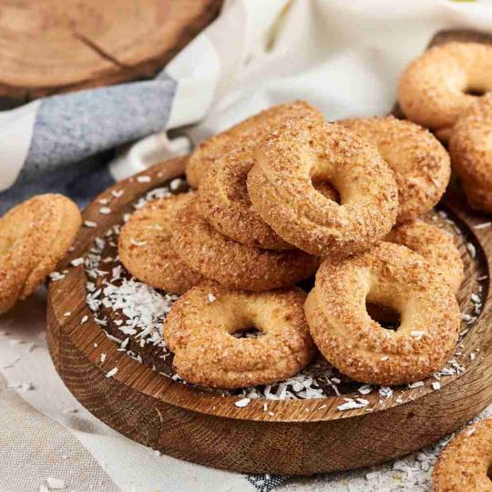 Печиво "Кокоша" 400 г ТМ Biscotti "Родинна ковбаска"