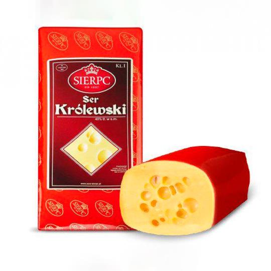 Сир Королівський 45%  4кг ТМ Sierpc "Родинна ковбаска"